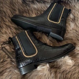 Italian Croc Chelsea Boots